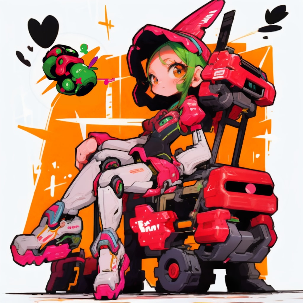 Girl and Robot1091