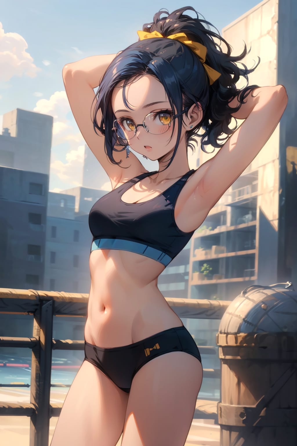 スポブラの眼鏡っ娘