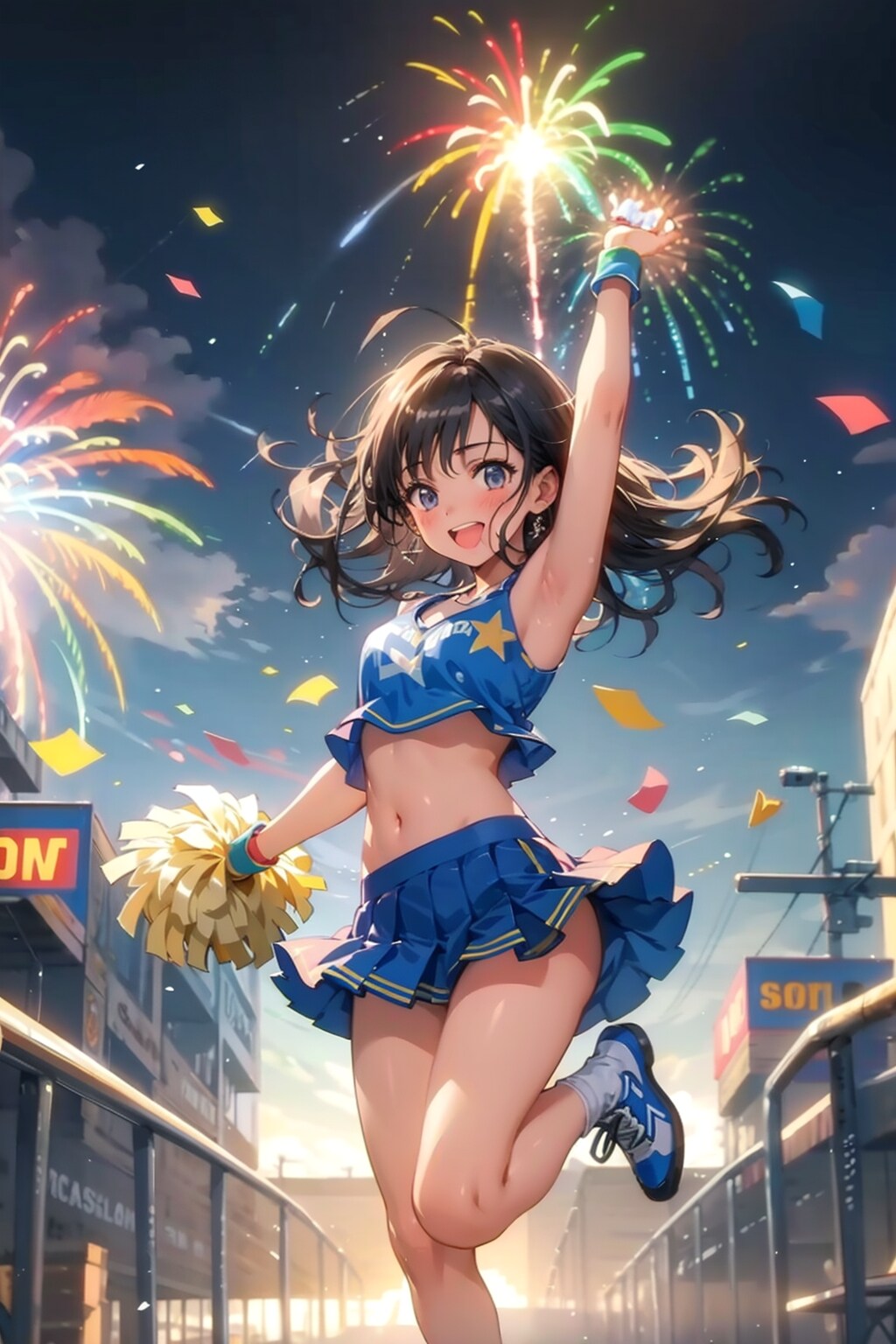 美少女チアガール | の人気AIイラスト・グラビア