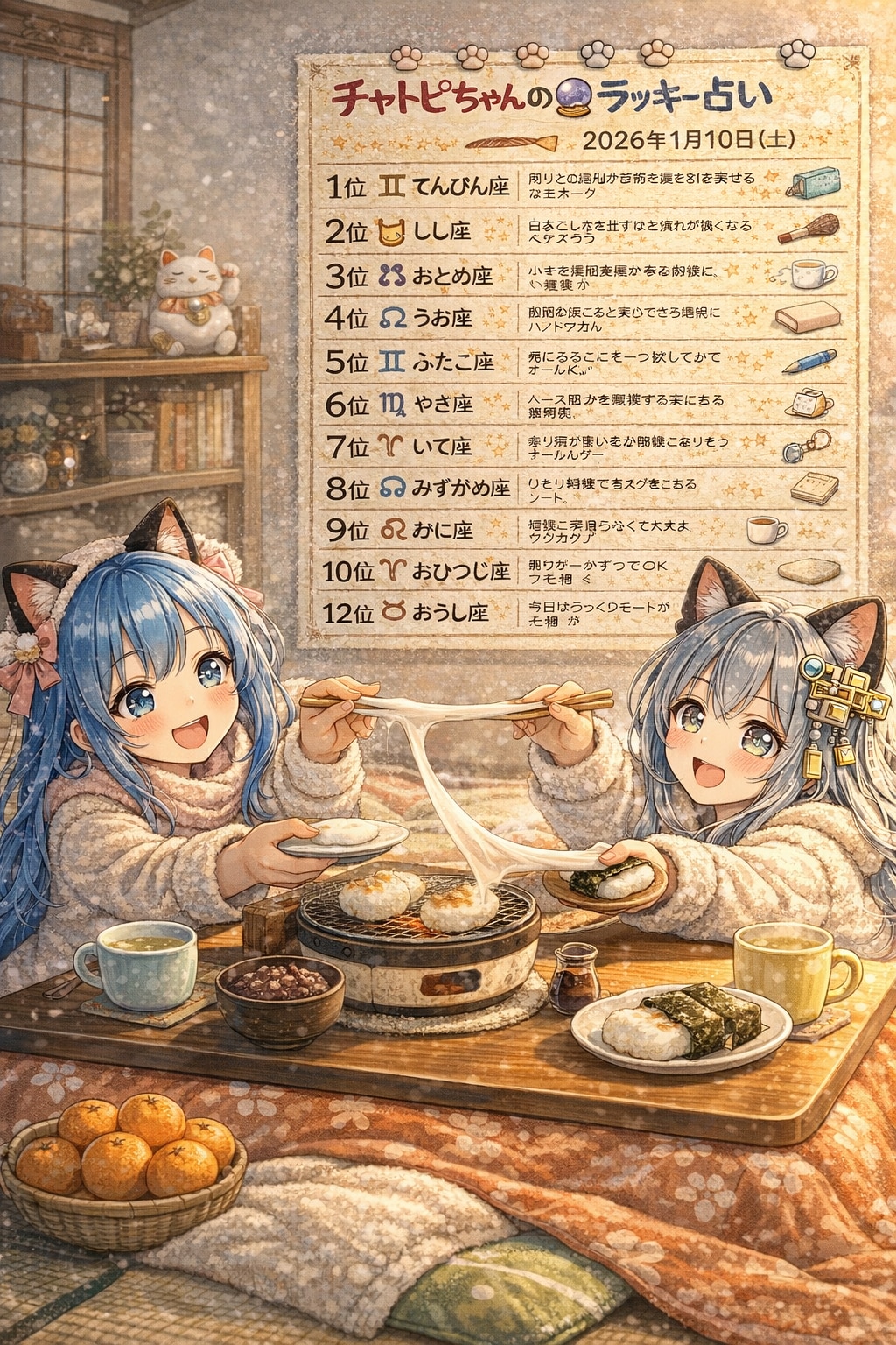 チャトピちゃん占い（01/10） | の人気AIイラスト・グラビア