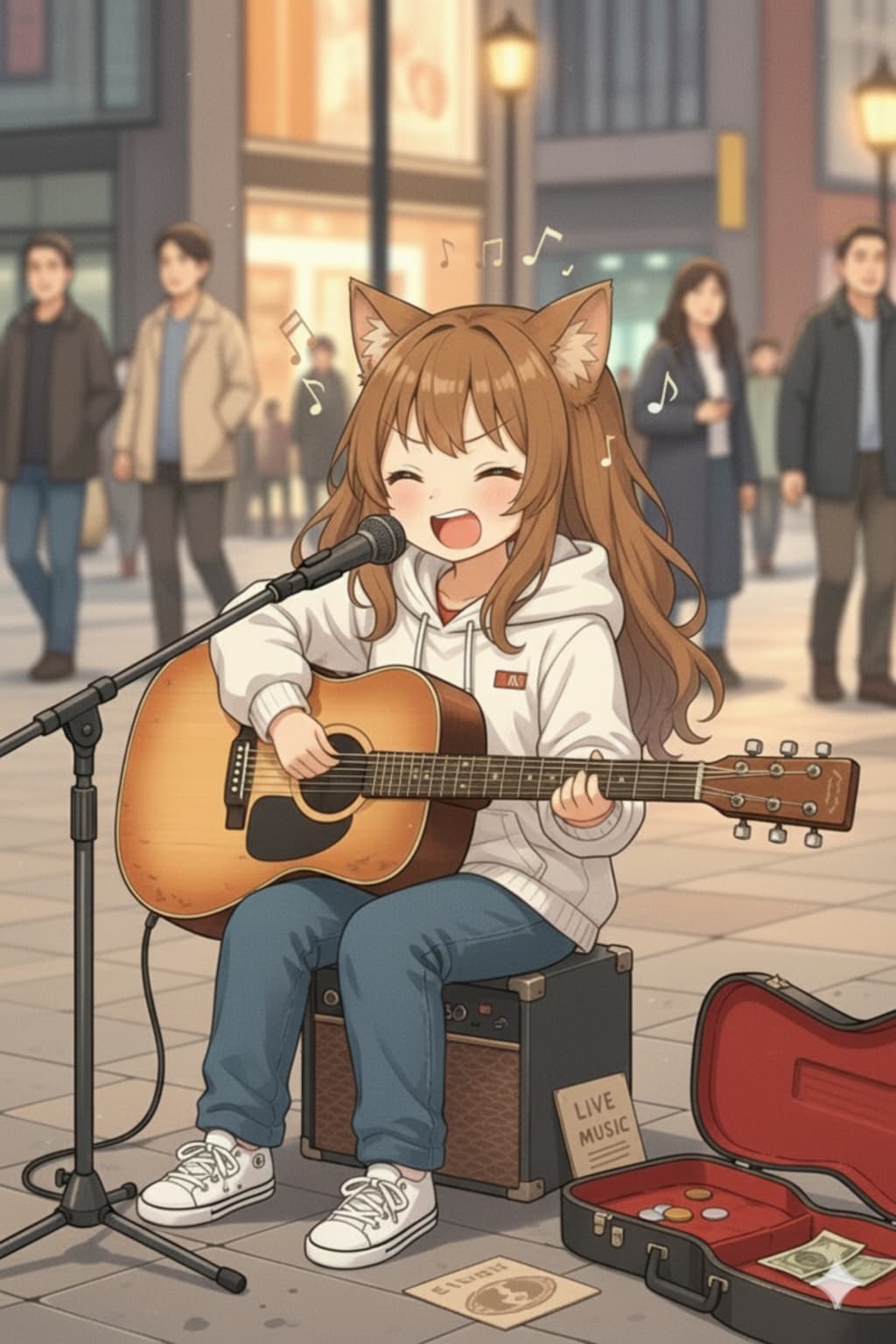 【路上ライブ】路上ライブするキタシンさんのとこの小さな女の子