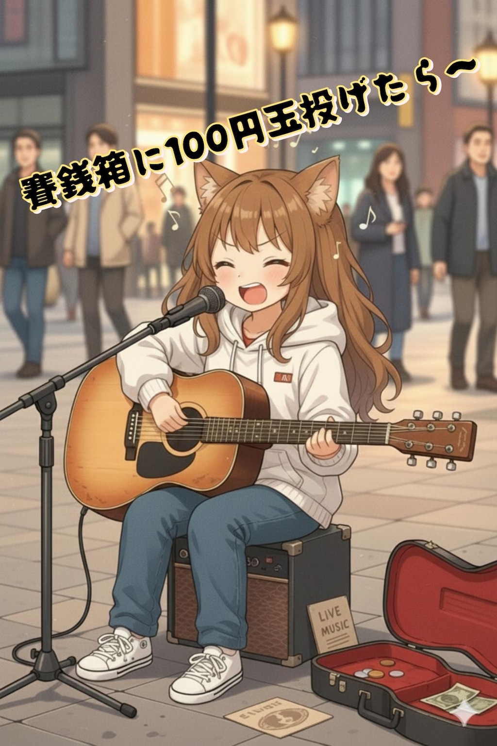 【路上ライブ】路上ライブするキタシンさんのとこの小さな女の子