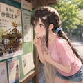 美咲、祭りに申し込み（町内会のお祭り物語） 3枚目