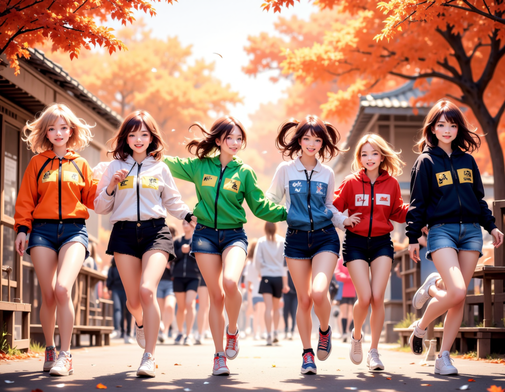 キャッキャウフフのキハ40系運動会：鉄道擬人化