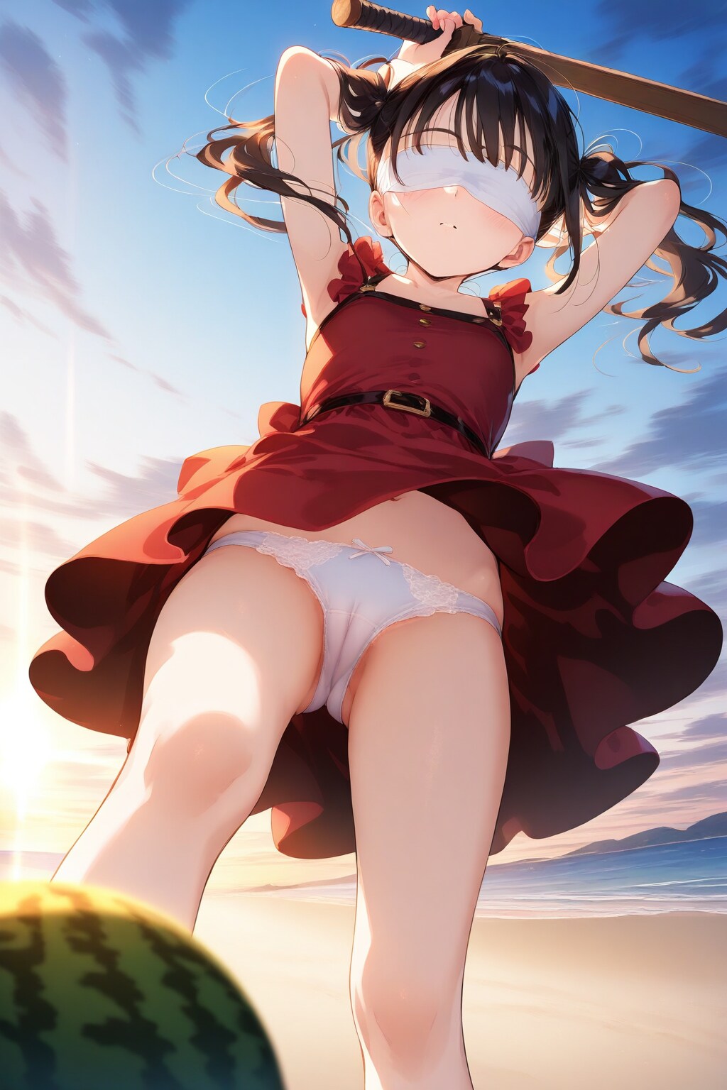 スイカ割り