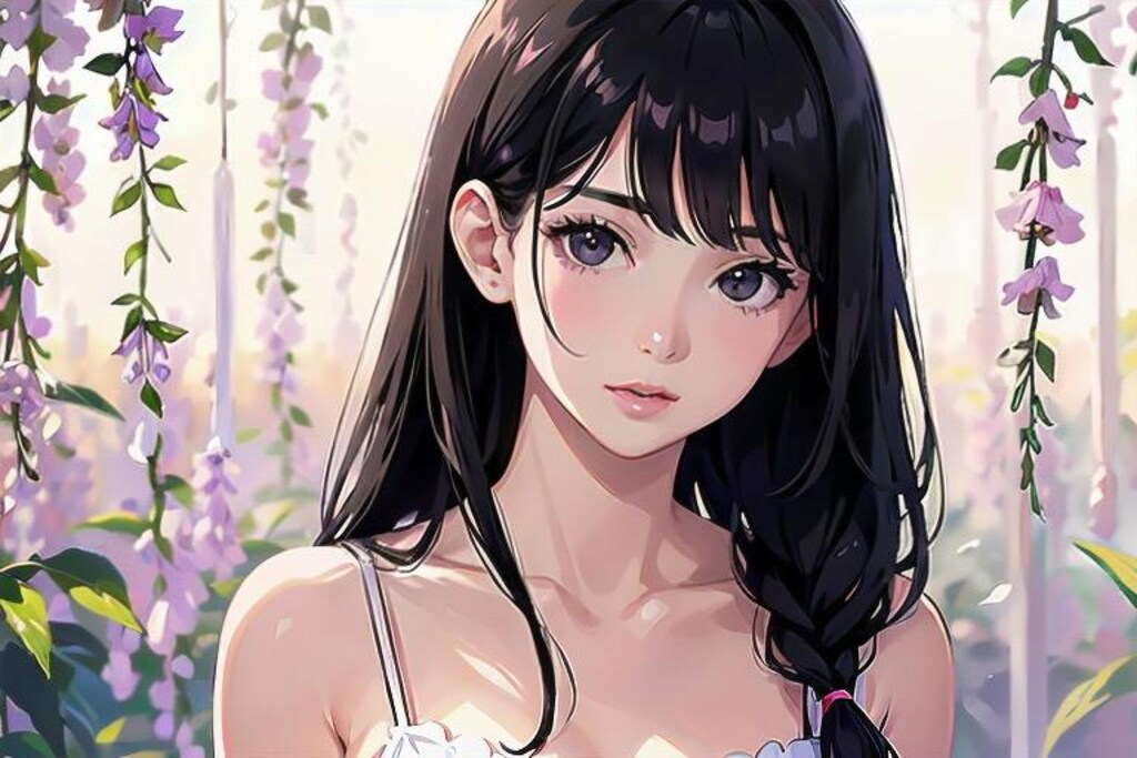 藤の花と彼女