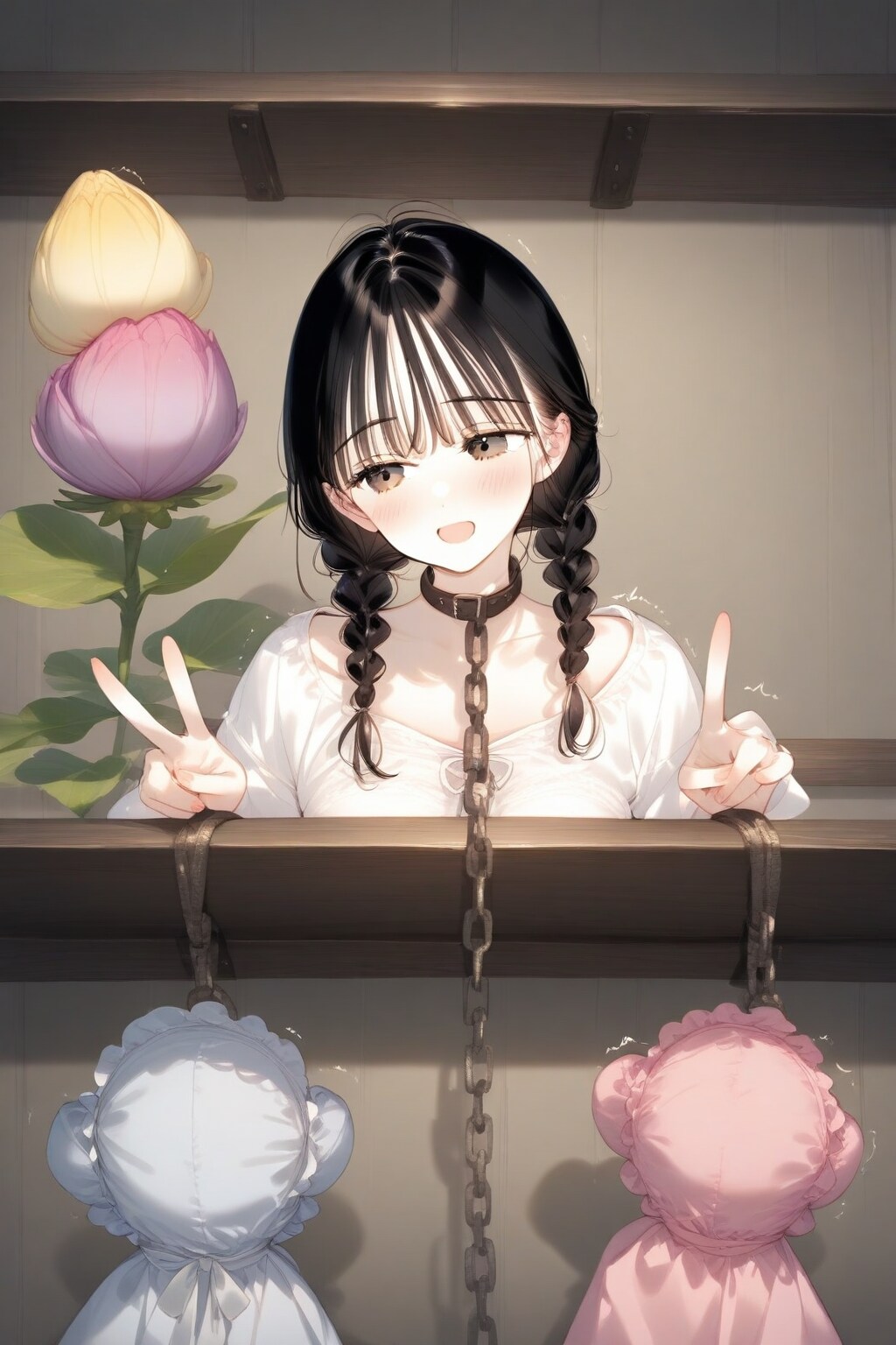 チョーカー ＋ 鎖