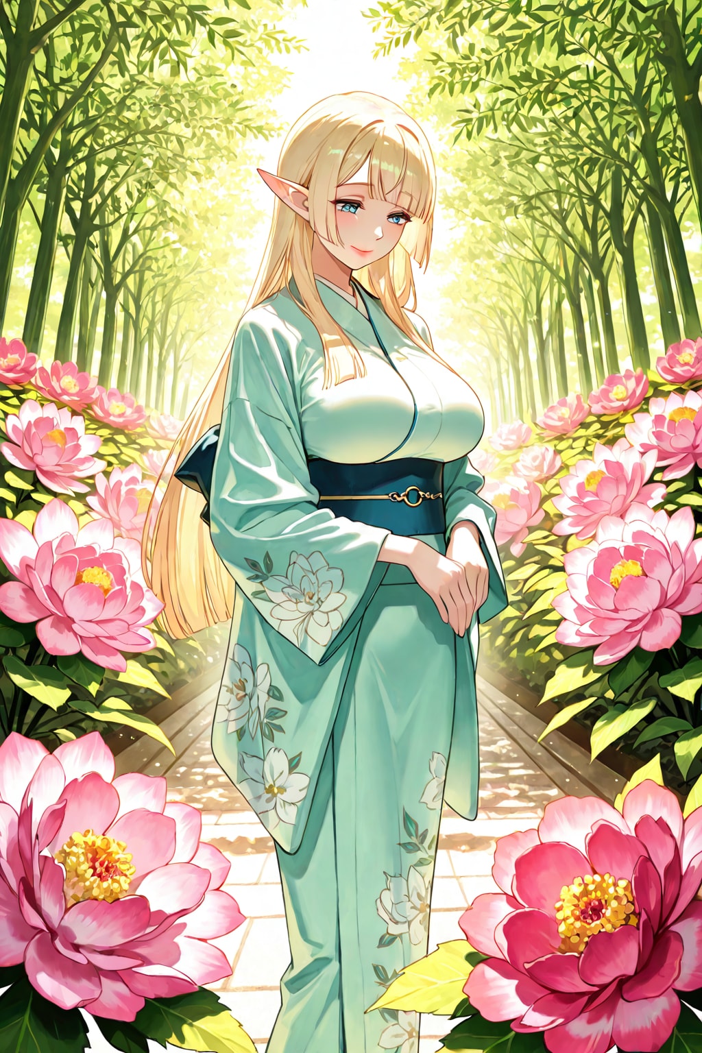 座れば牡丹だけど