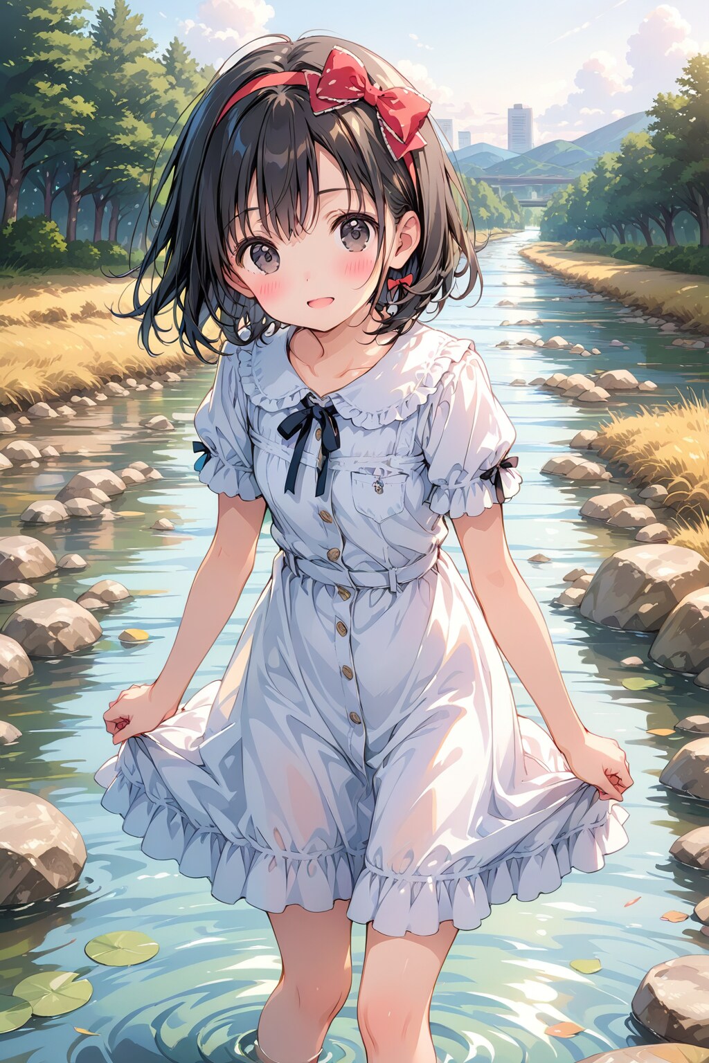 川で自由研究