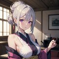 （２４０HQ）銀髪ちゃん着物 2枚目
