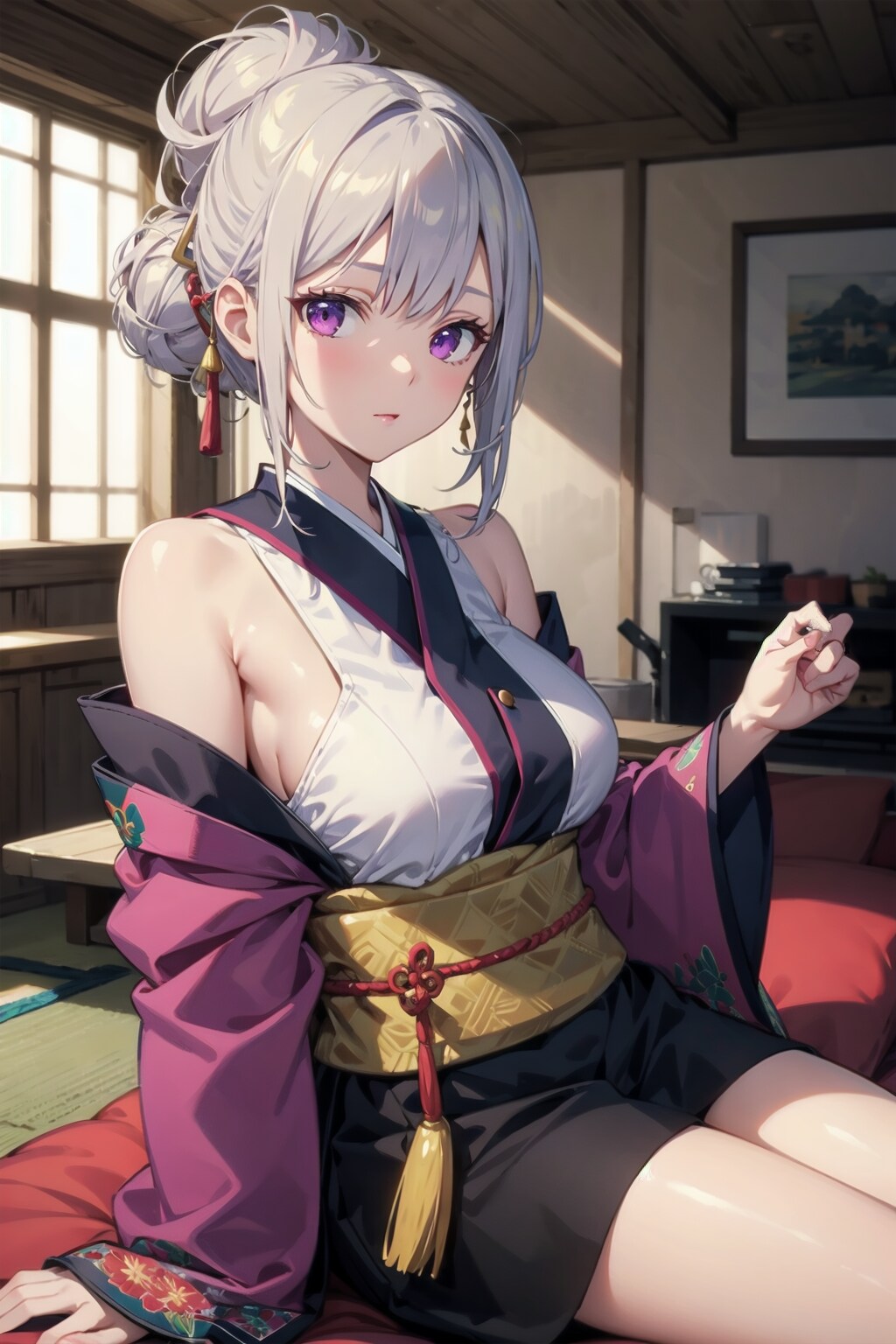 （２４０HQ）銀髪ちゃん着物