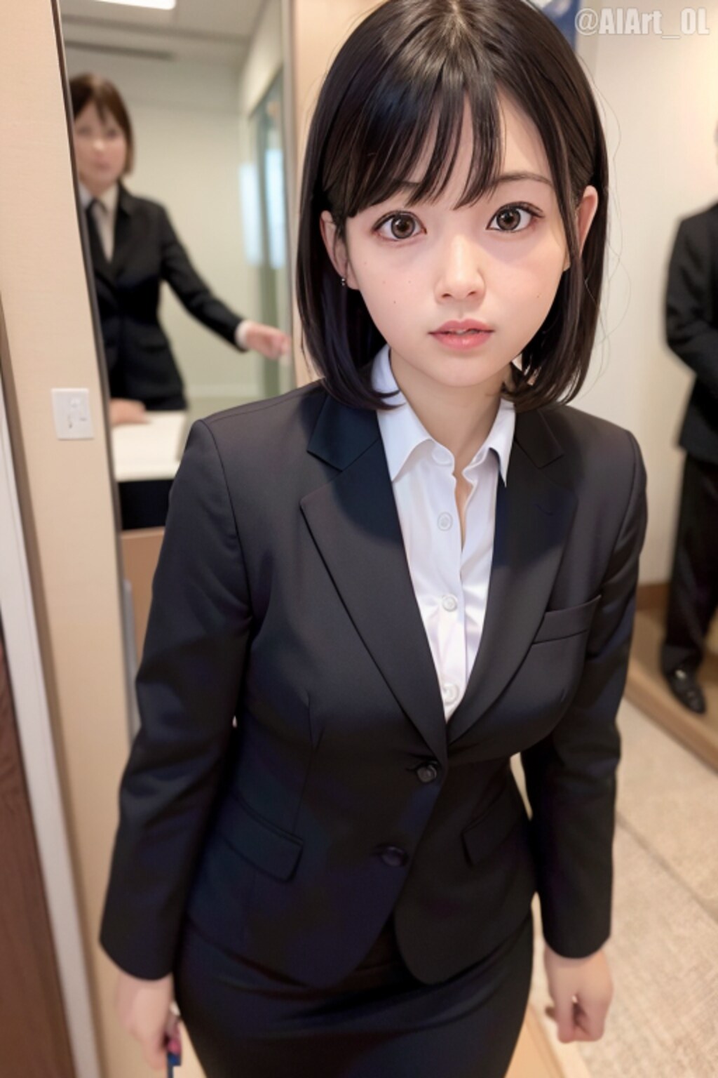 リクルートスーツのOLさん2