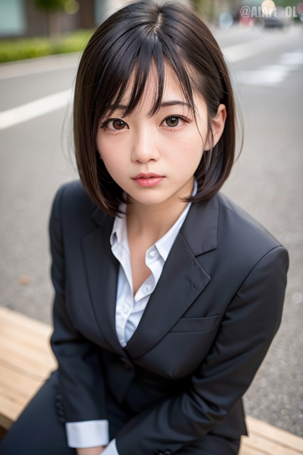 リクルートスーツのOLさん2