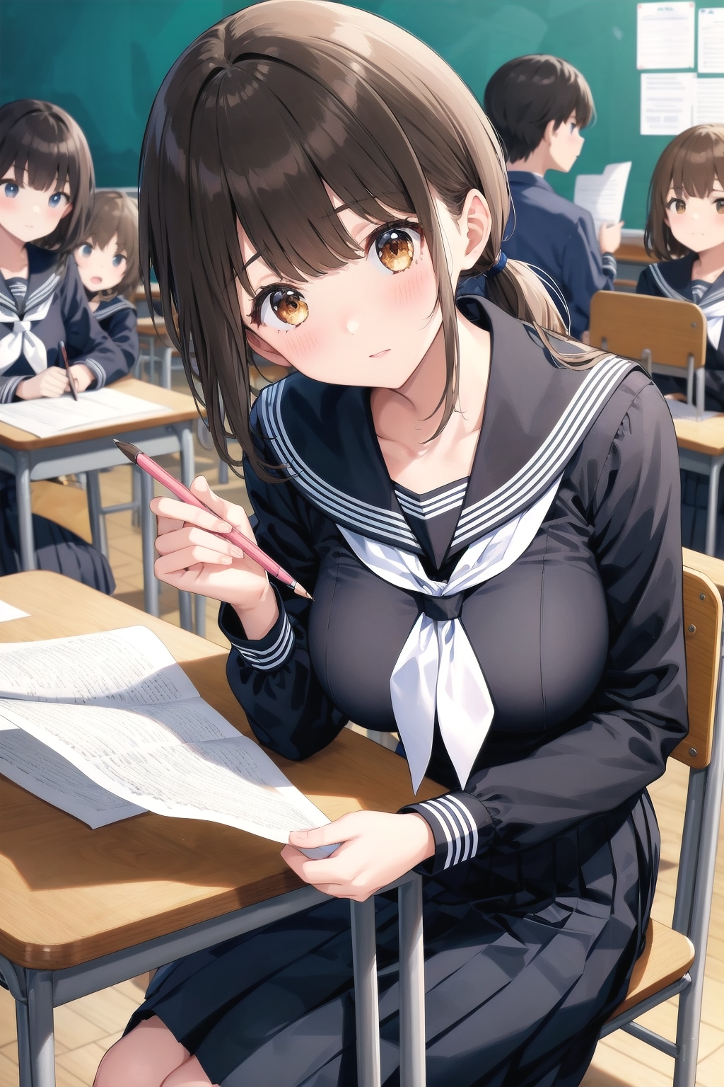 今日は高校入試試験日