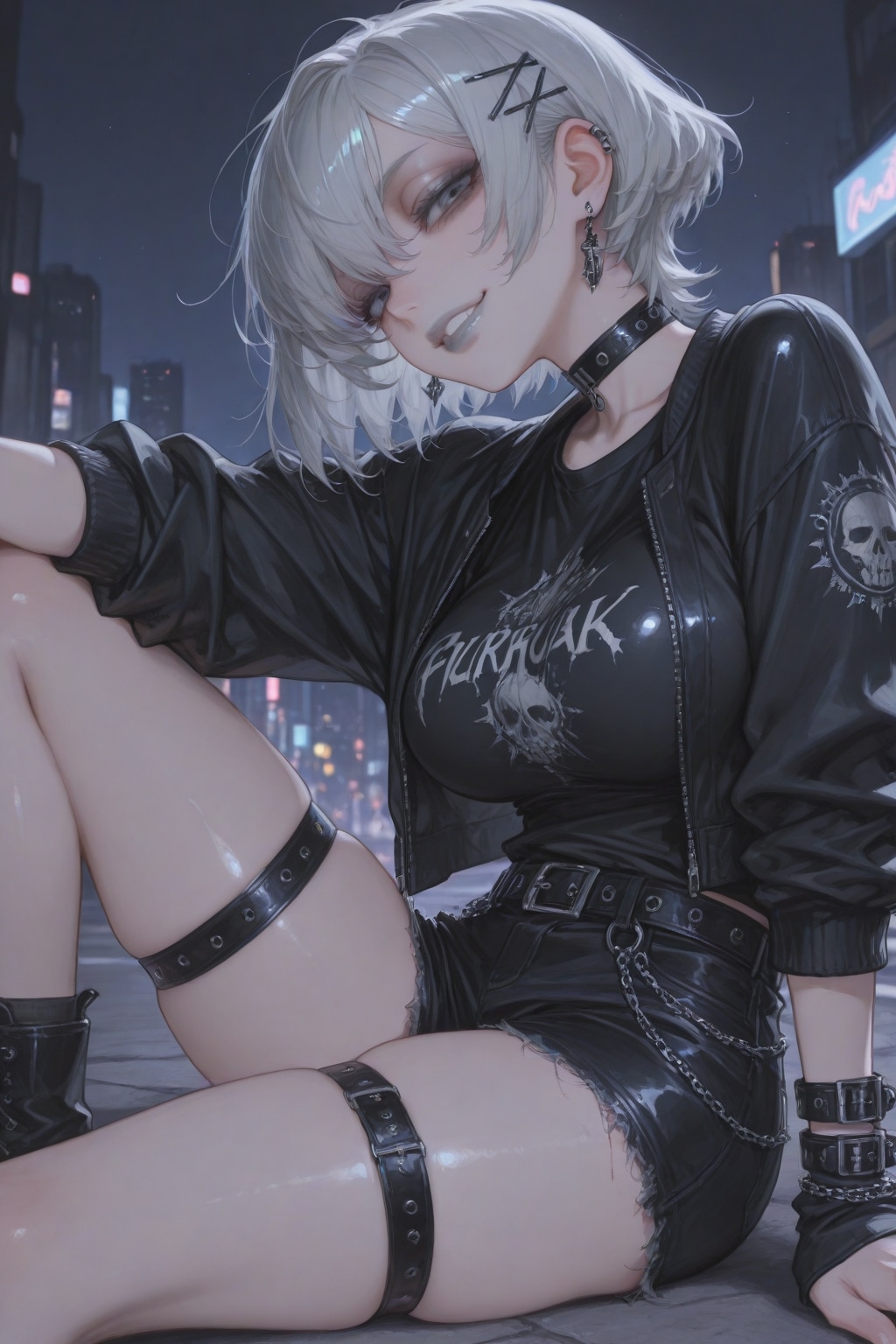 渕岳彩翔ちゃん：パンクな世界線 | の人気AIイラスト・グラビア