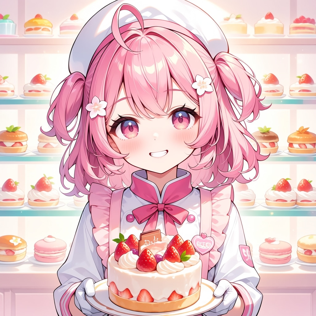 かわいいパティシエール