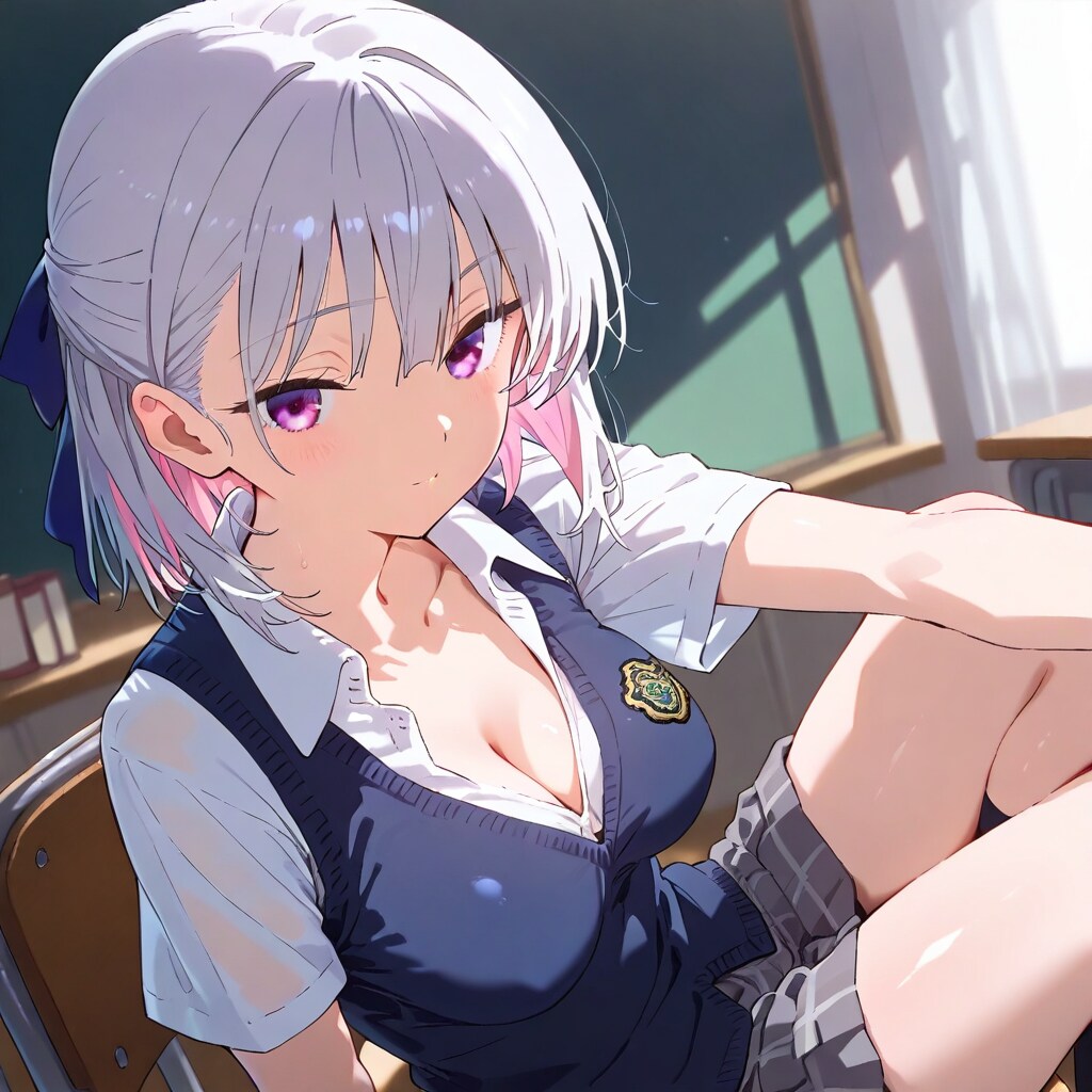 (796HQ)銀髪ちゃん制服