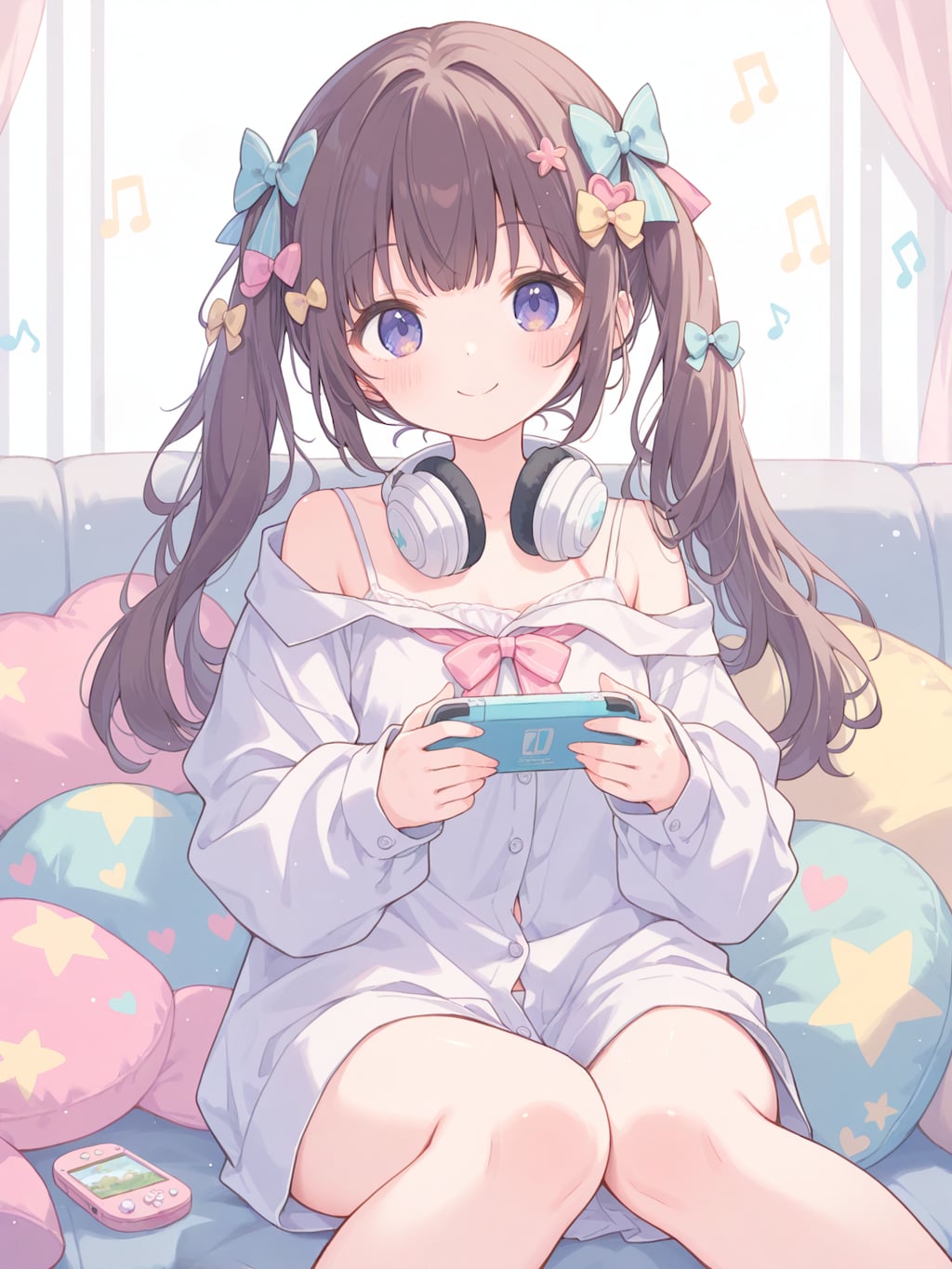 ツインテリボンゲーマーガール