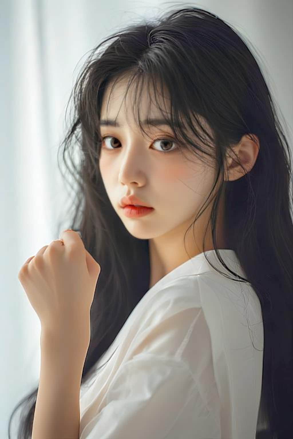 ファイティングポーズの君