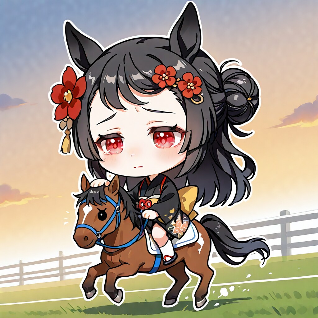 ミニトキヒメ(馬と落ち込む)