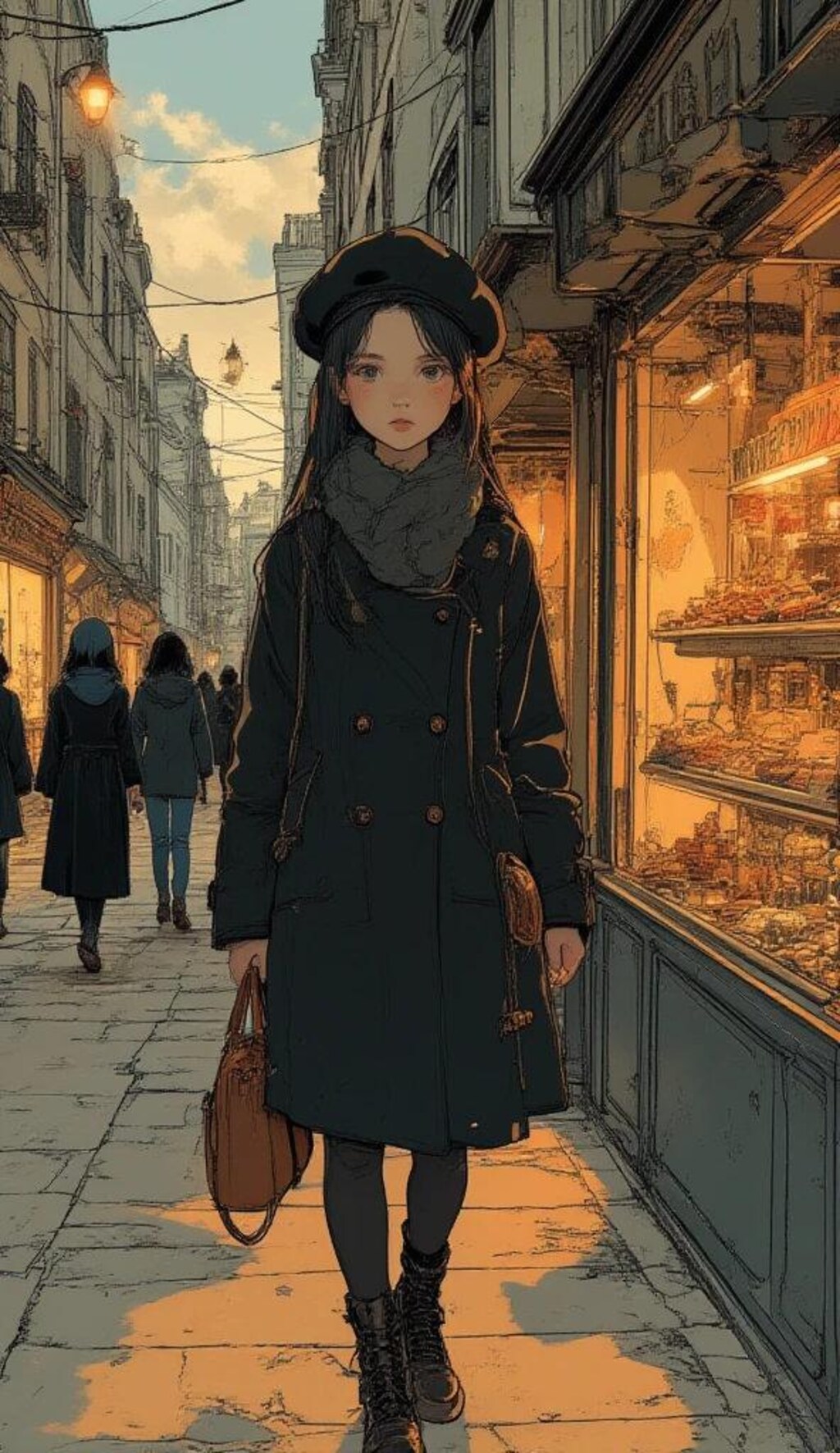 ✨AIが描く異文化の魅力！ブリュッセル名所巡り×アニメ女子の北欧エレガントコーデ3選✨