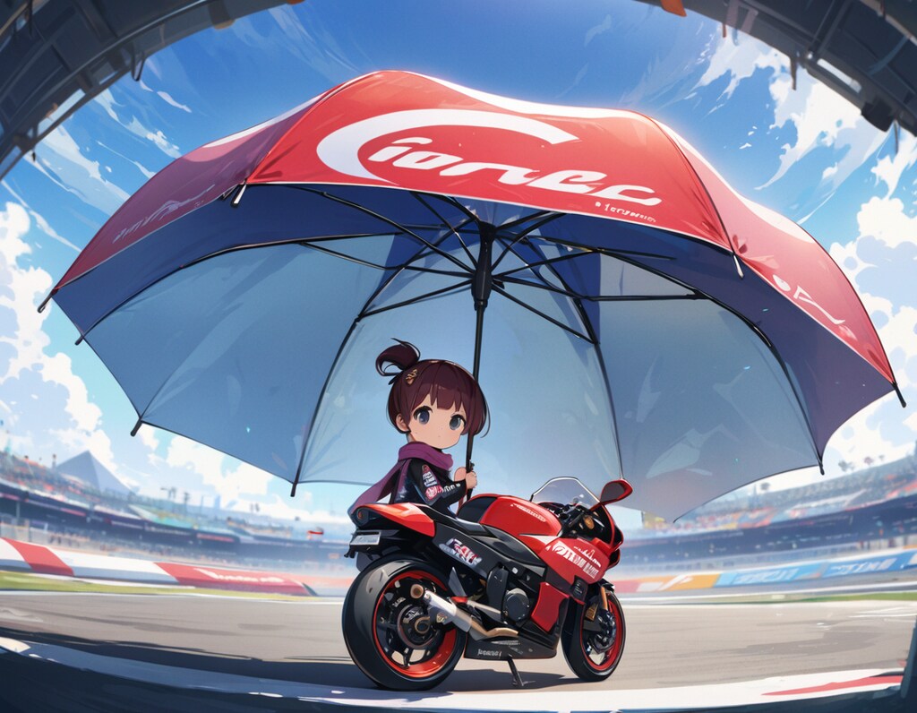 傘デカすぎんだろ