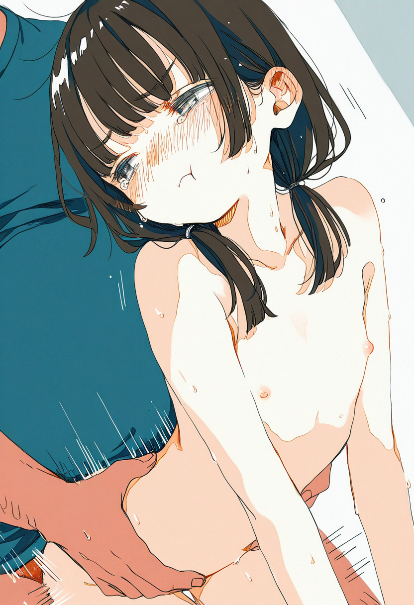 後ろから突かれる不機嫌ちゃん