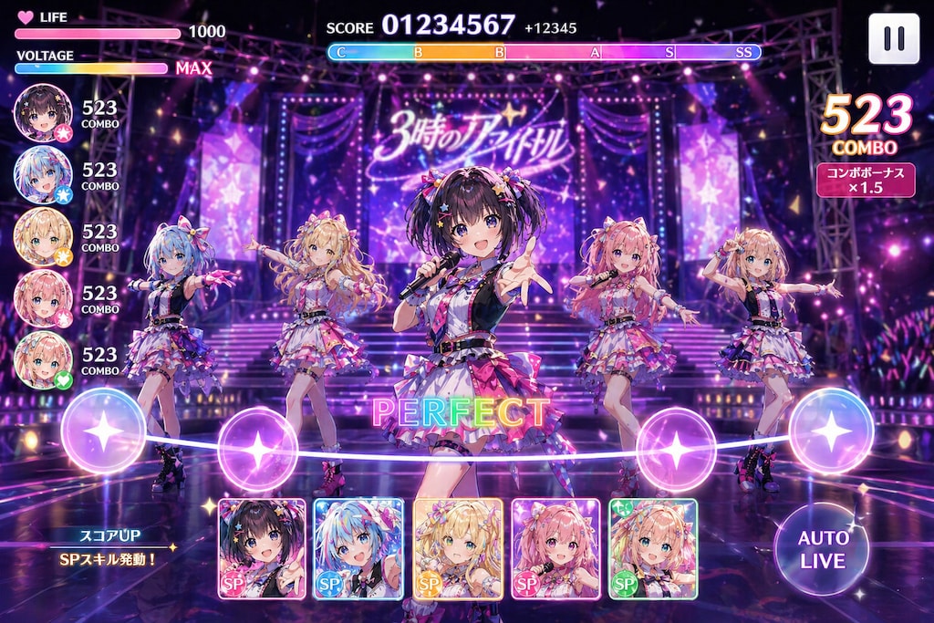 ３時のアイドル育成ゲーム 〜きらめきサマーライブ〜（１）