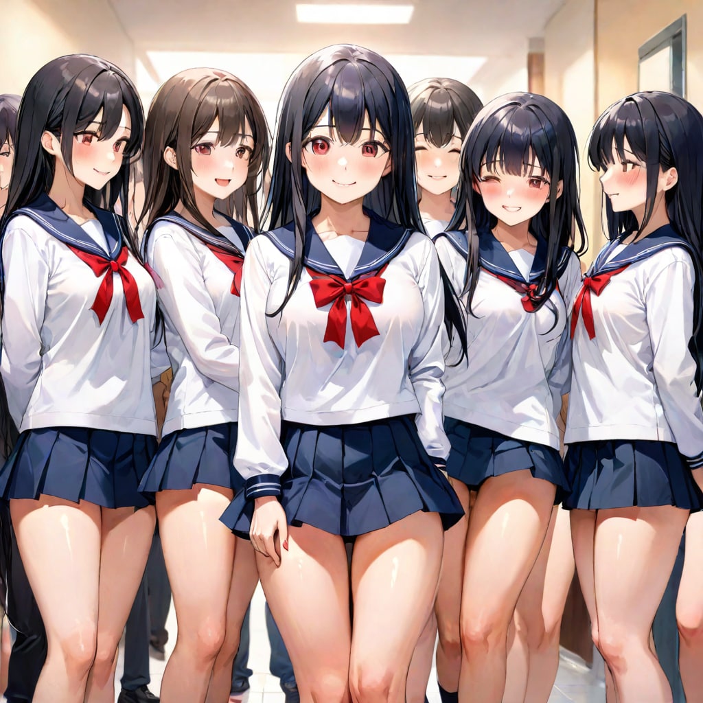 生活指導の先生をからかいながら、あえてセクハラされるのを楽しみにしている女生徒たち。