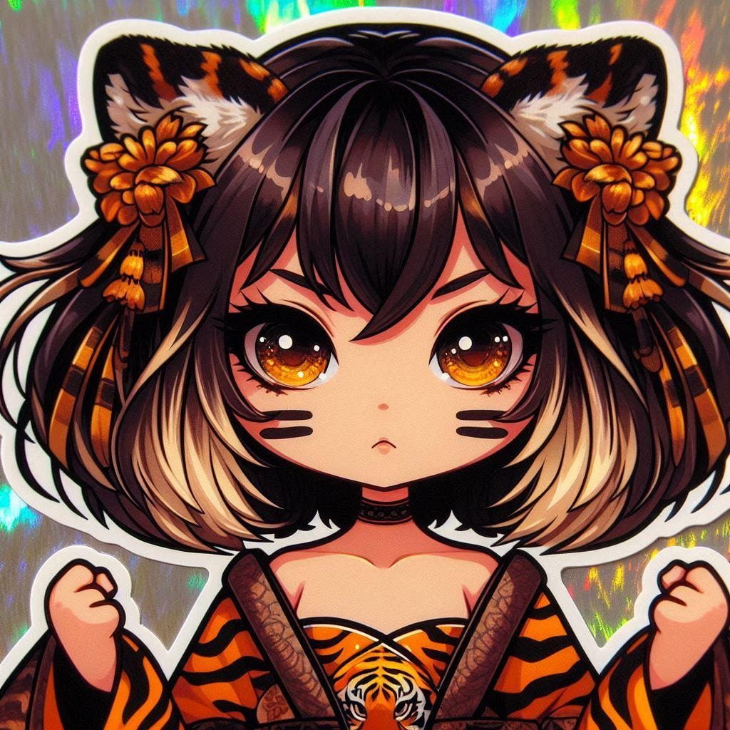 神秘的な虎耳少女