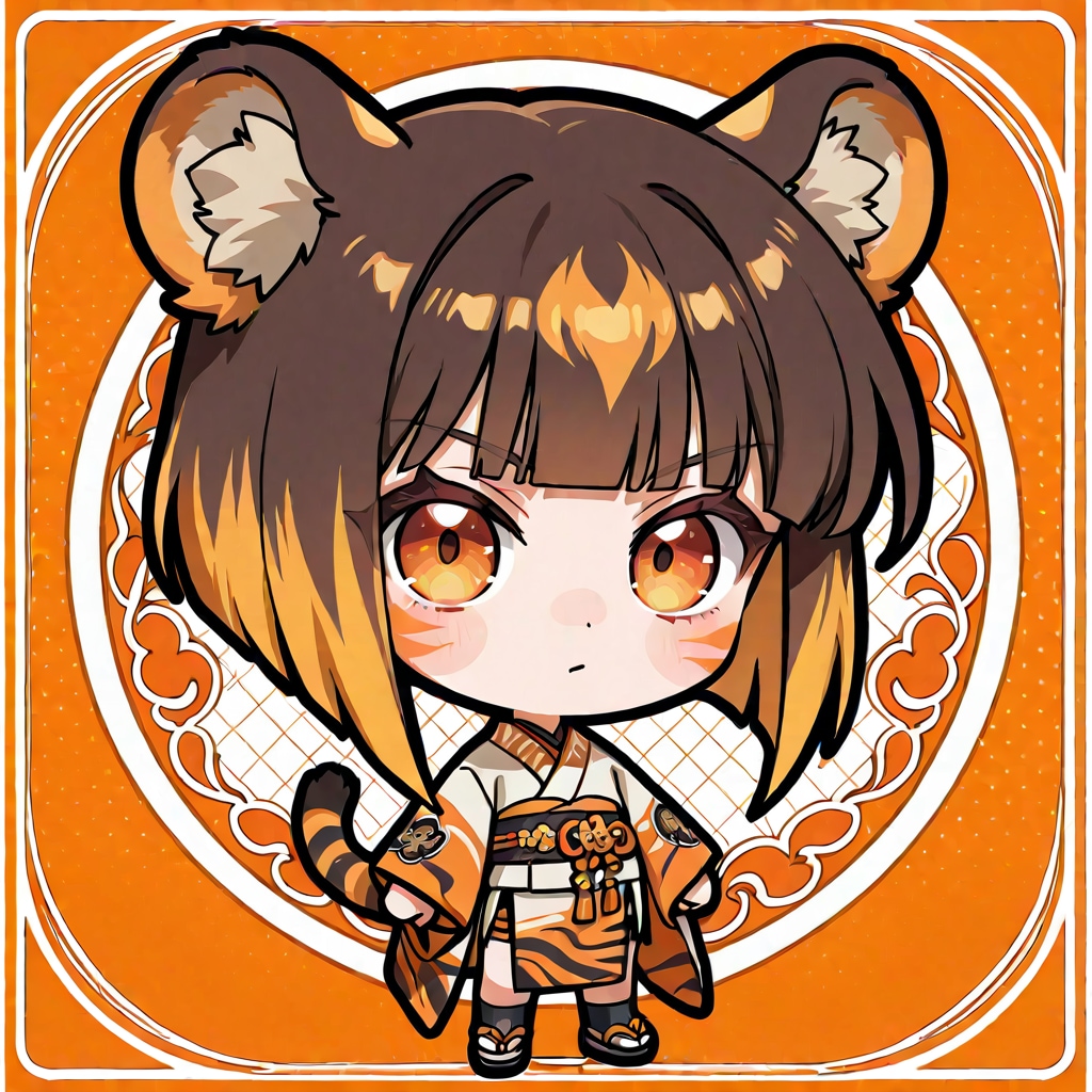 神秘的な虎耳少女