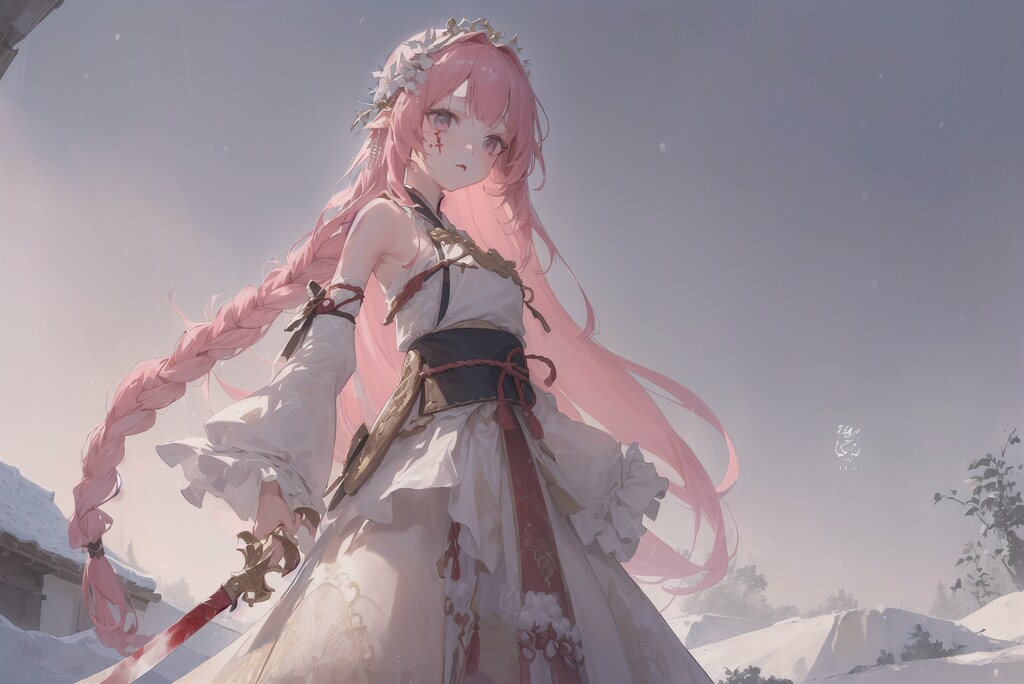 チャイナドレスと剣