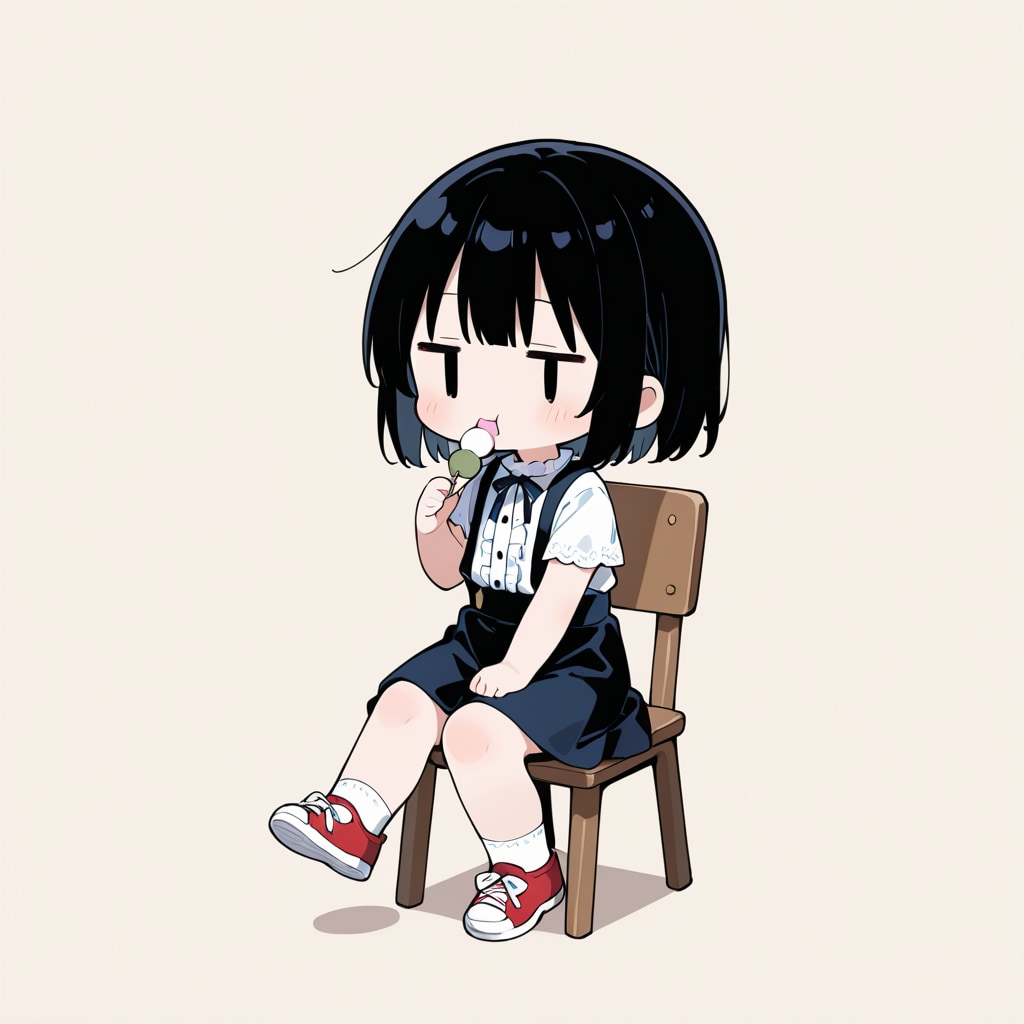 おやつを食べる