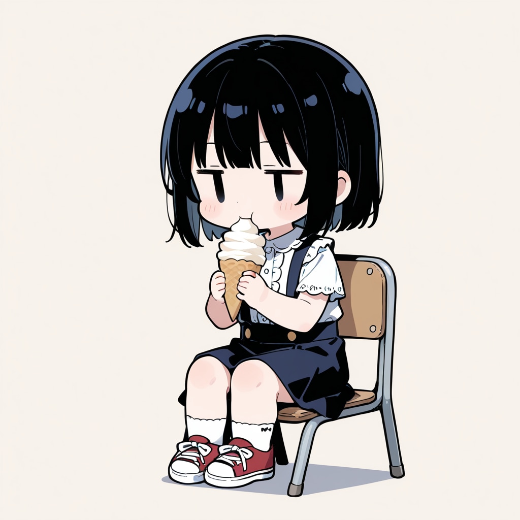 おやつを食べる