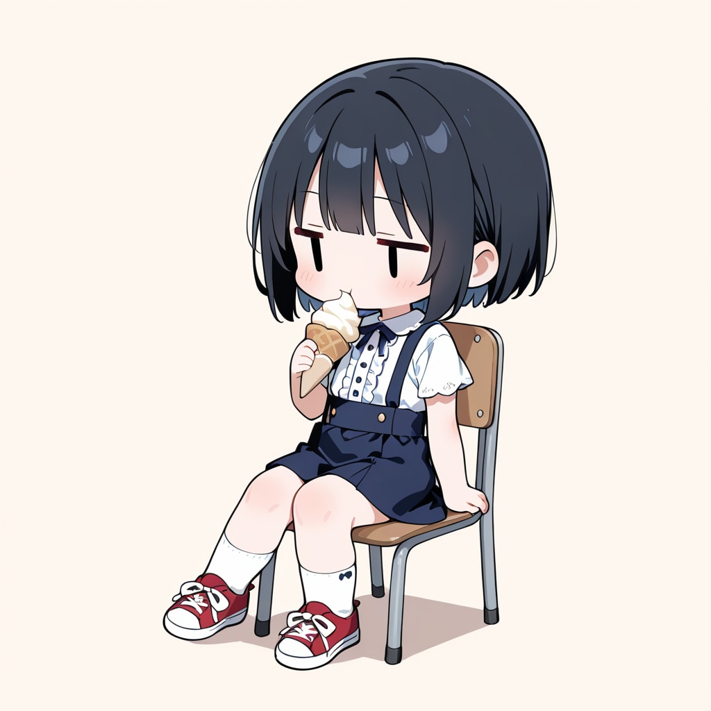 おやつを食べる
