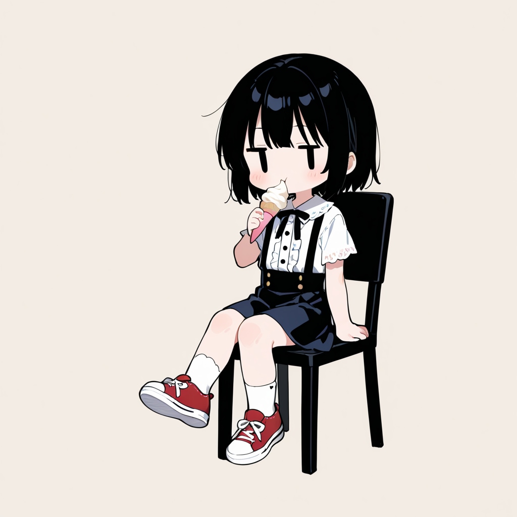 おやつを食べる
