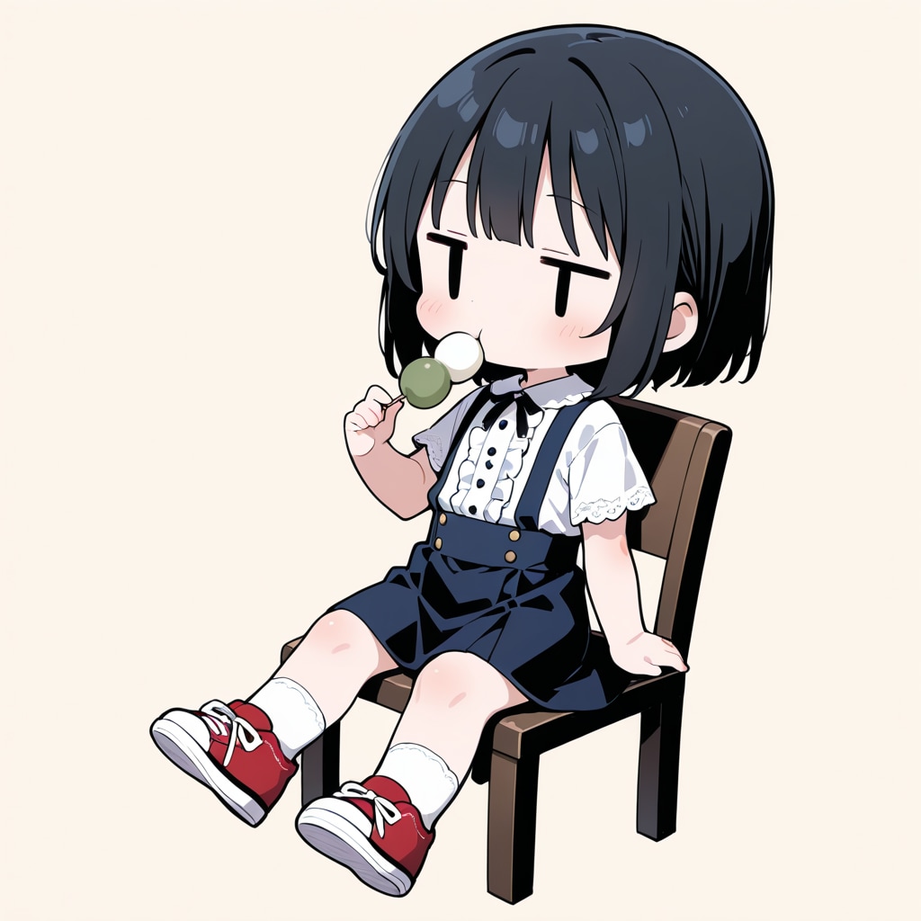 おやつを食べる