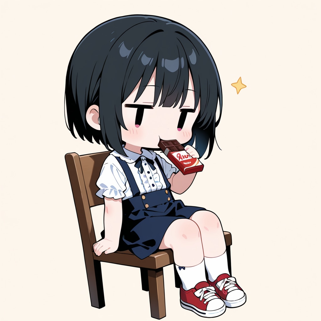 おやつを食べる