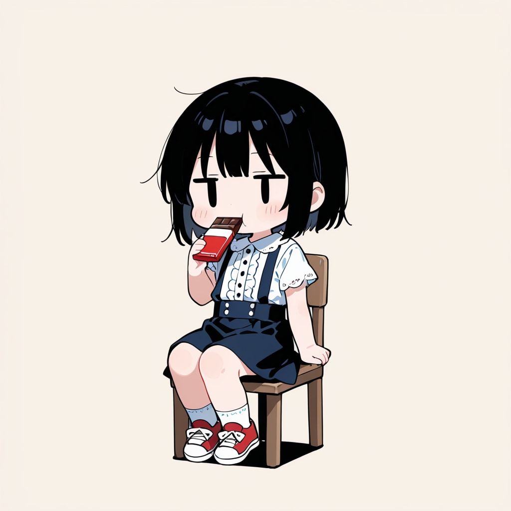 おやつを食べる