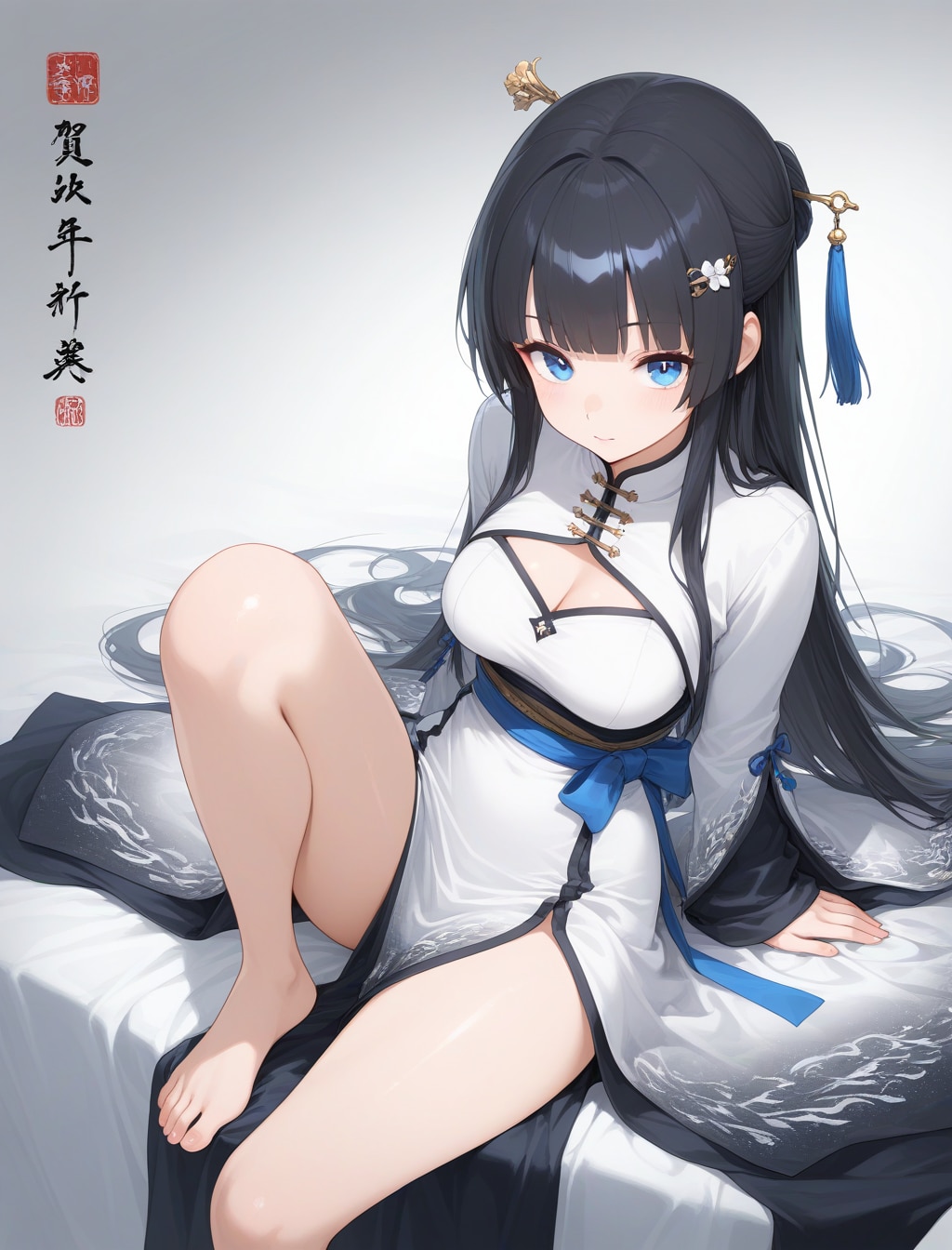 墨流し着物