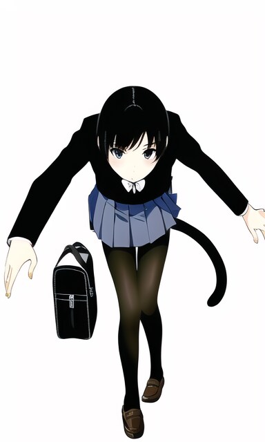 「命」のポーズを取る女の子