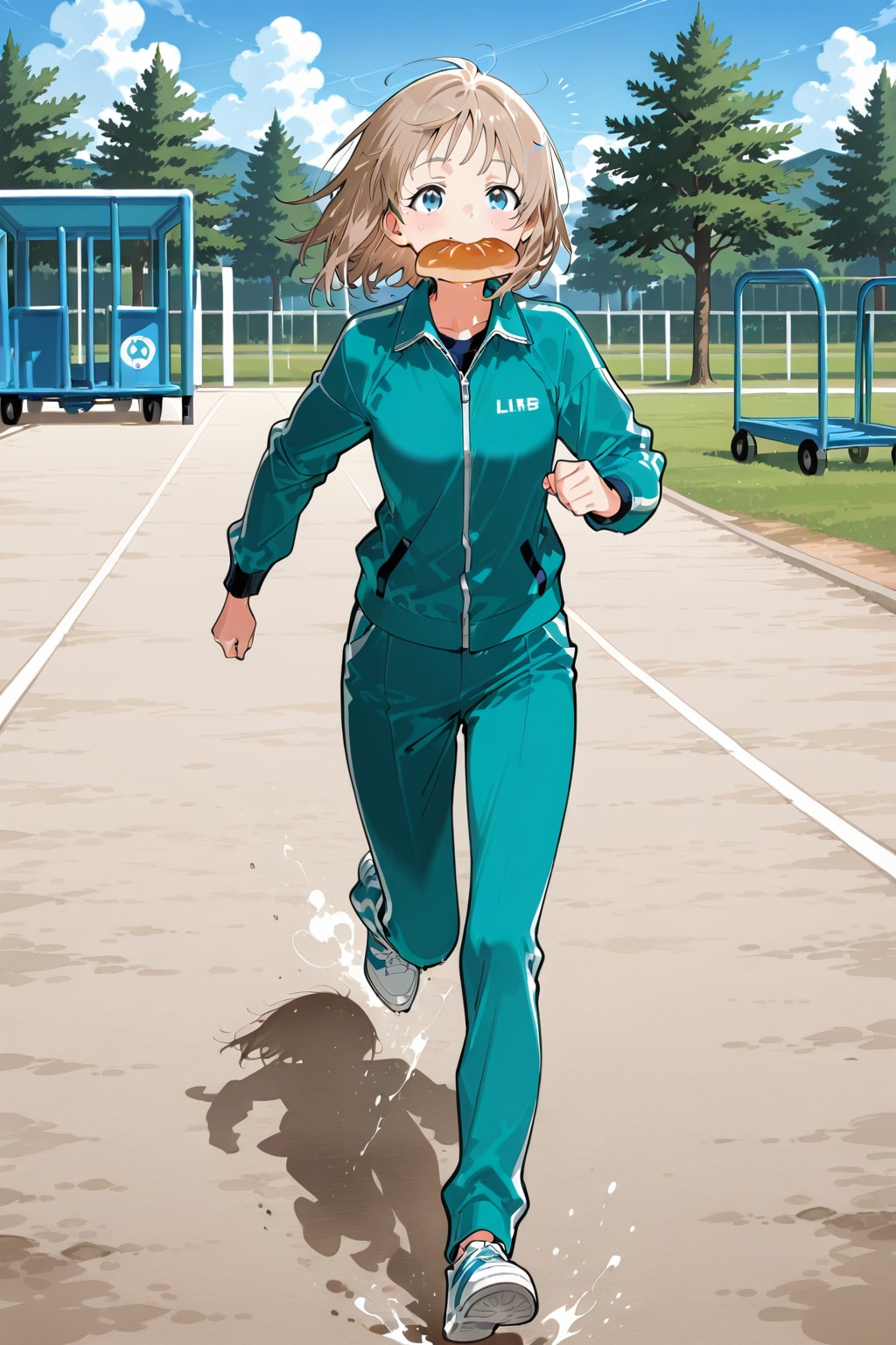 食事の時間も惜しんで、猛練習！