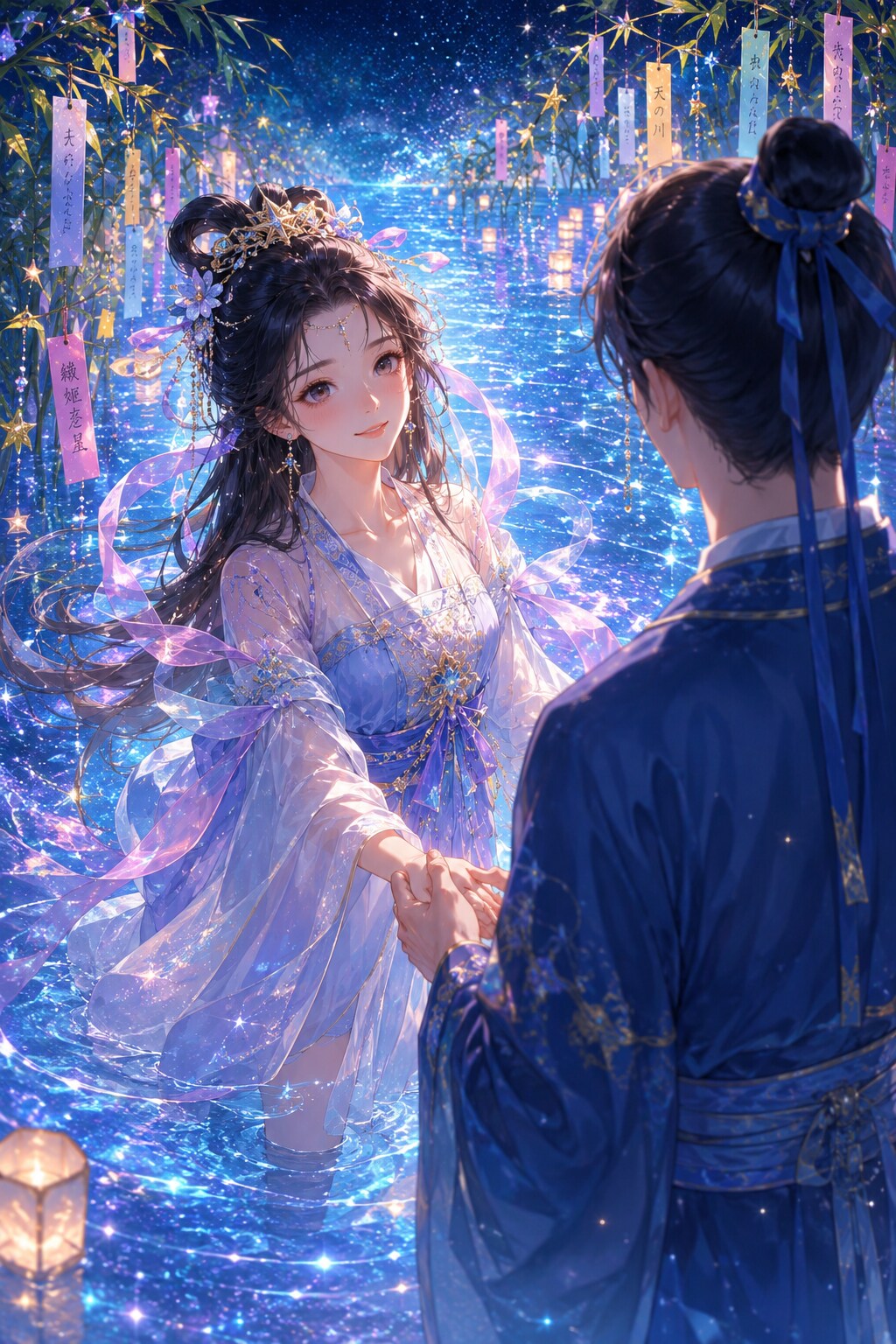 天の川、渡ってきちゃった❤ | の人気AIイラスト・グラビア