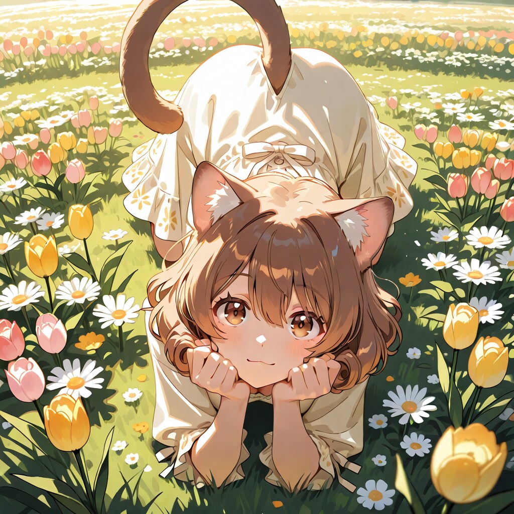 春のねこ
