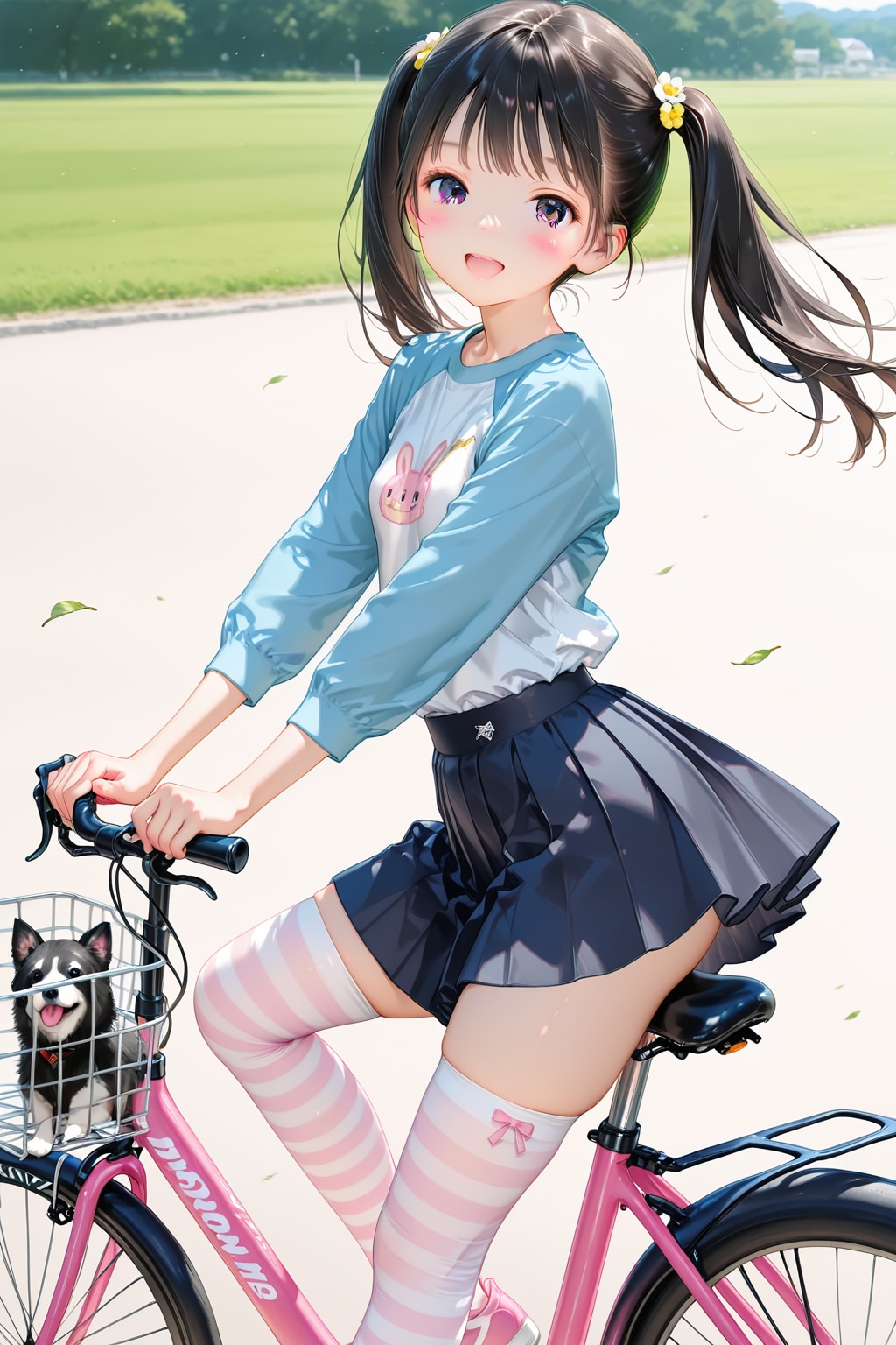 今日はサイクリングの日だよ〜、一緒に行こっ♡ | の人気AIイラスト・グラビア