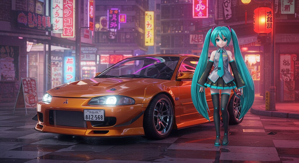 初音ミクと三菱エクリプス