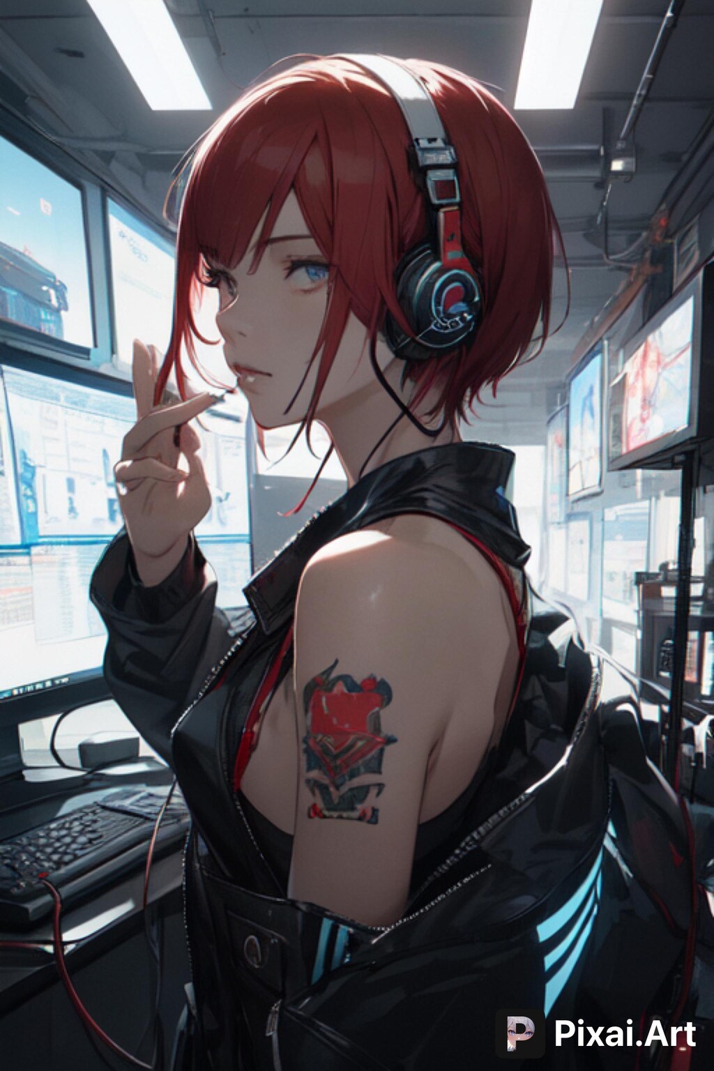 サイバーな赤髪の少女2