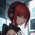 サイバーな赤髪の少女2 9枚目