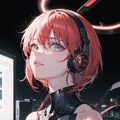 サイバーな赤髪の少女2 5枚目