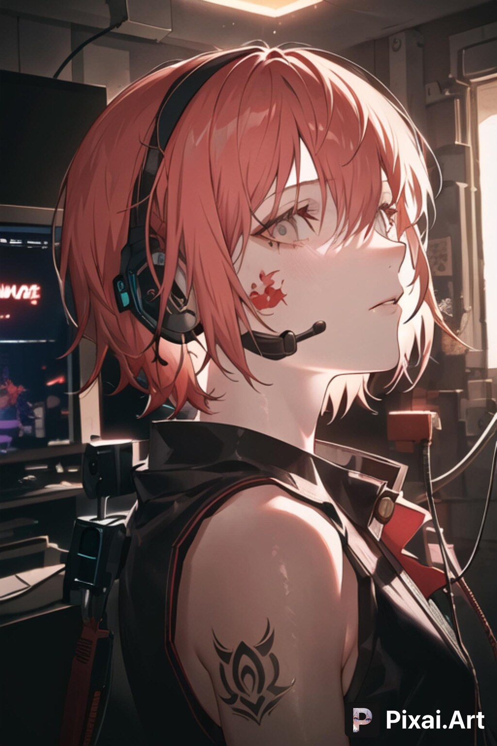 サイバーな赤髪の少女2